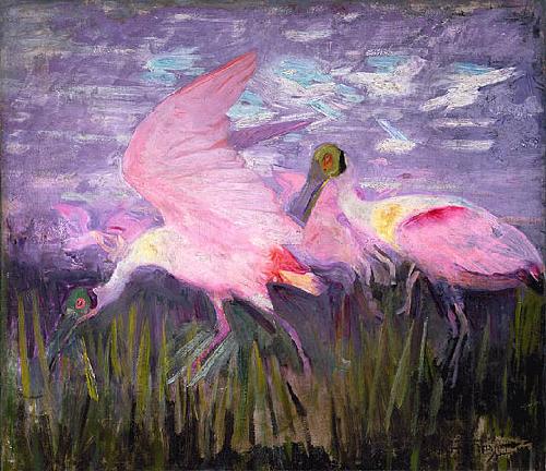 Abbott Handerson Thayer Roseate Spoonbills oil painting picture